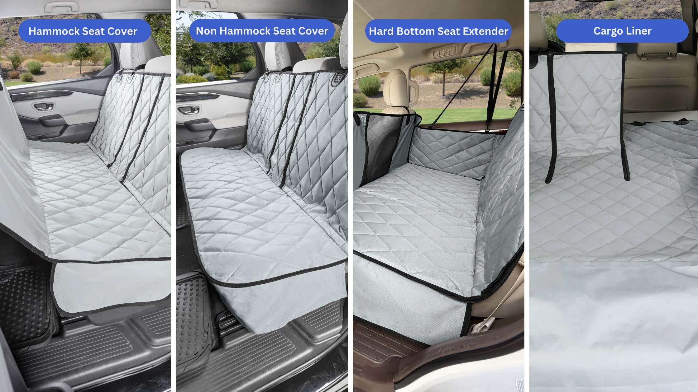 4Knines Rear Seat Cover offering waterproof protection for pets