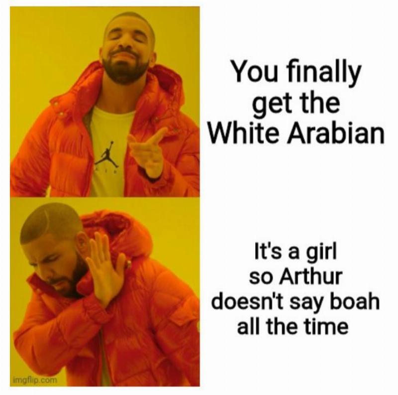 Arthur Morgan riding a powerful Missouri Fox Trotter across the plains of The Heartlands in Red Dead Redemption 2, showcasing the horse's speed.