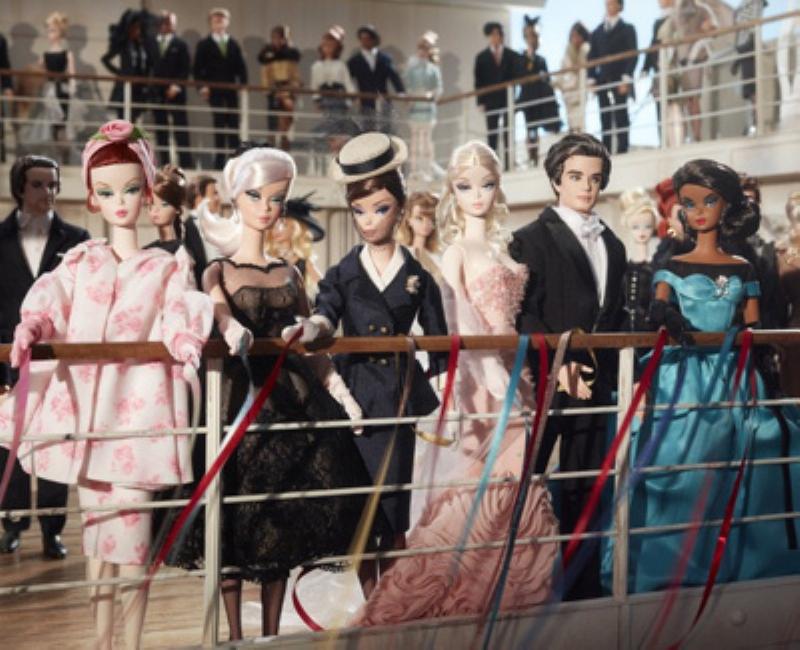 The complete Barbie RC Train and Ride Horse set with Barbie, the horse, and the remote control displayed beautifully.