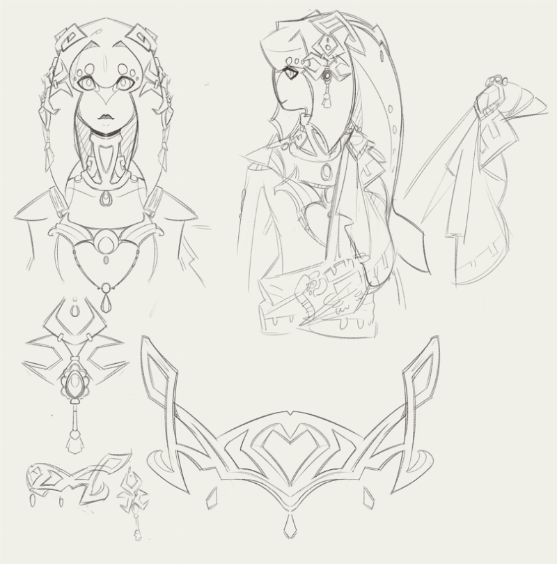 A detailed in-game shot of Link crouching in tall grass, slowly approaching a wild black horse in Zelda: Breath of the Wild