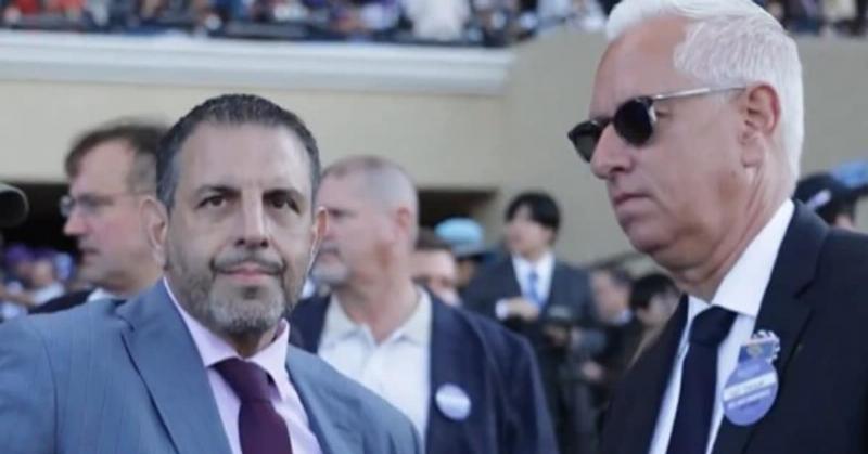 A magnificent thoroughbred racehorse, one of the stars from the Chad Brown horse trainer website, posing in the winner's circle.
