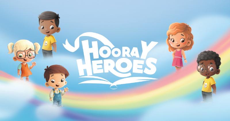 Charming illustration of a dog character in a personalized storybook, reading a book