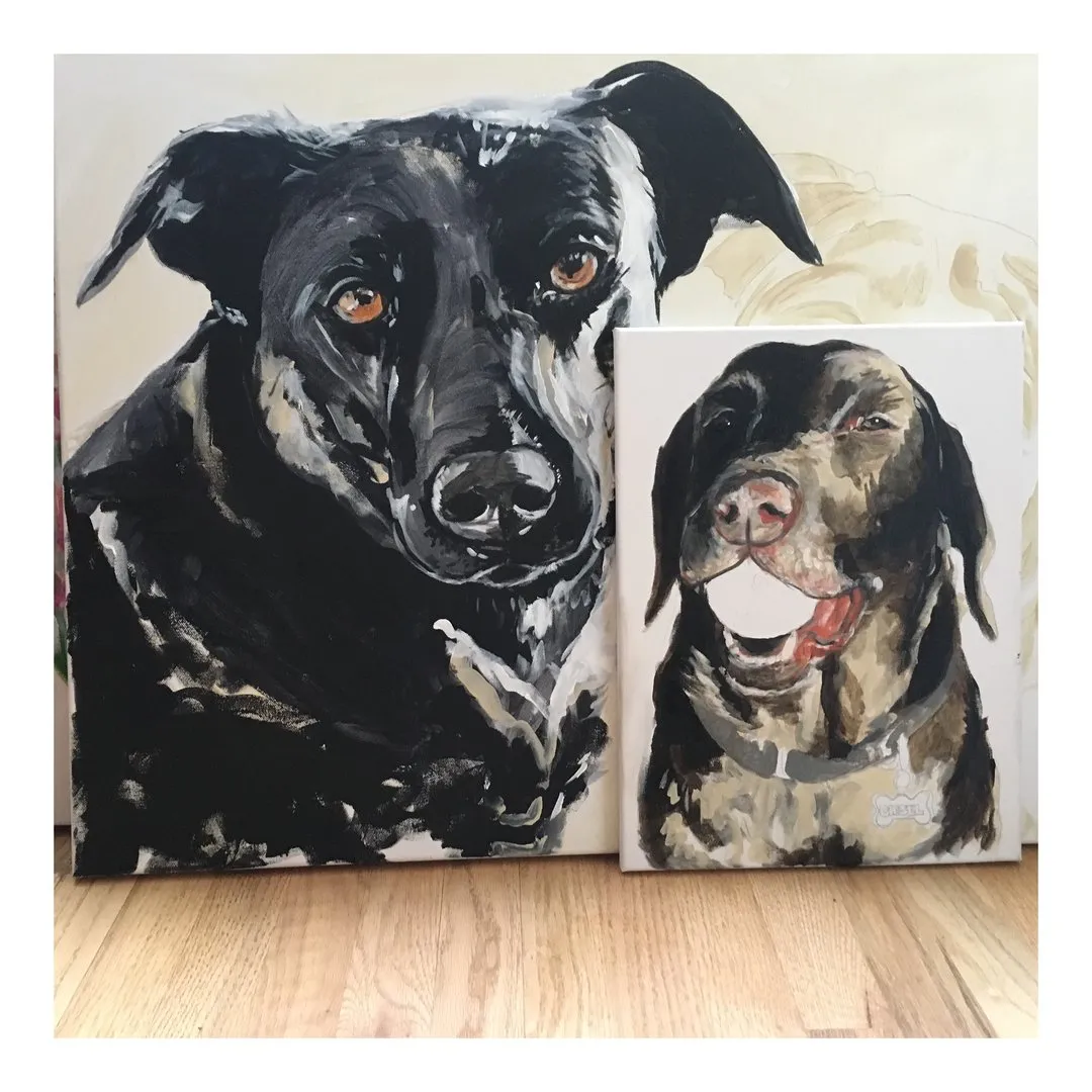 Custom pet portrait example