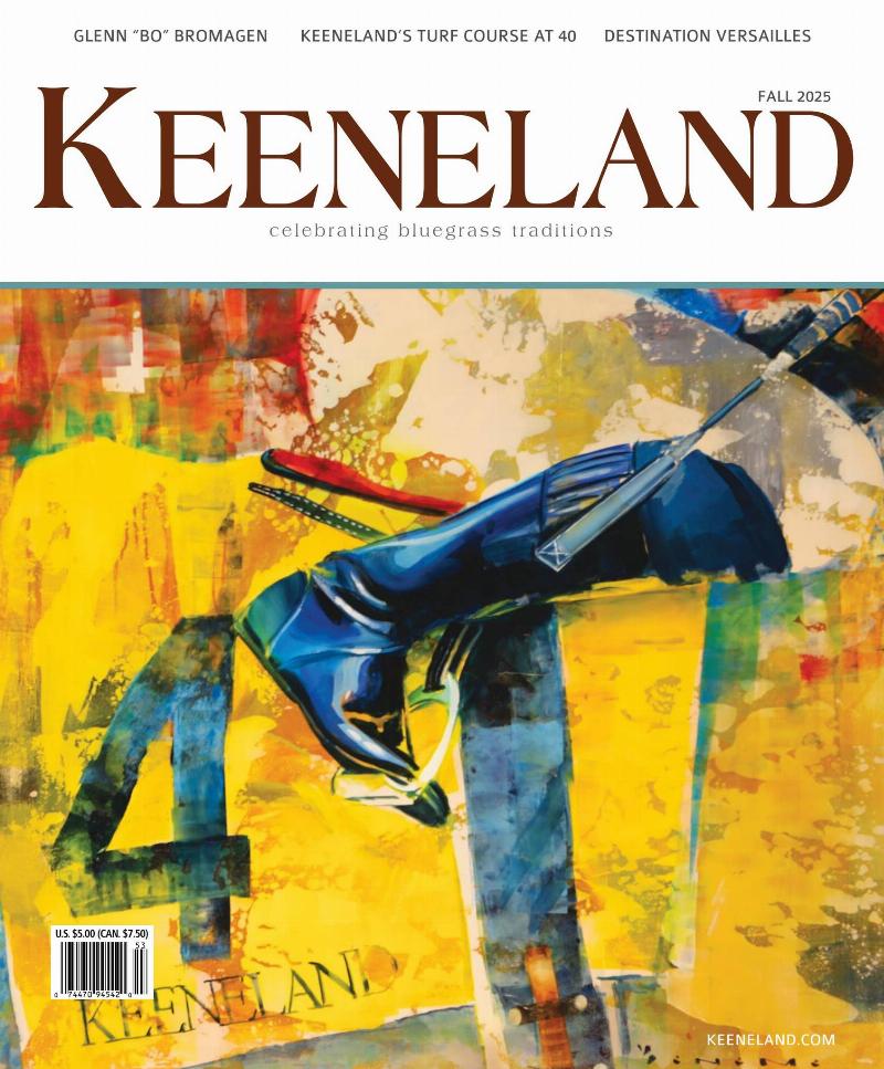 An insightful alt-text: The legendary lukas horse trainer, D. Wayne Lukas, keenly observing a thoroughbred horse in the paddock, showcasing his attention to detail.