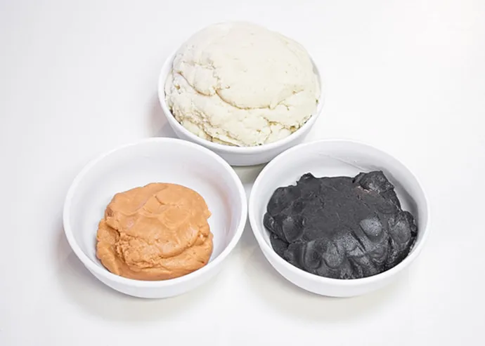 Dalmatian and Calico cookie dough