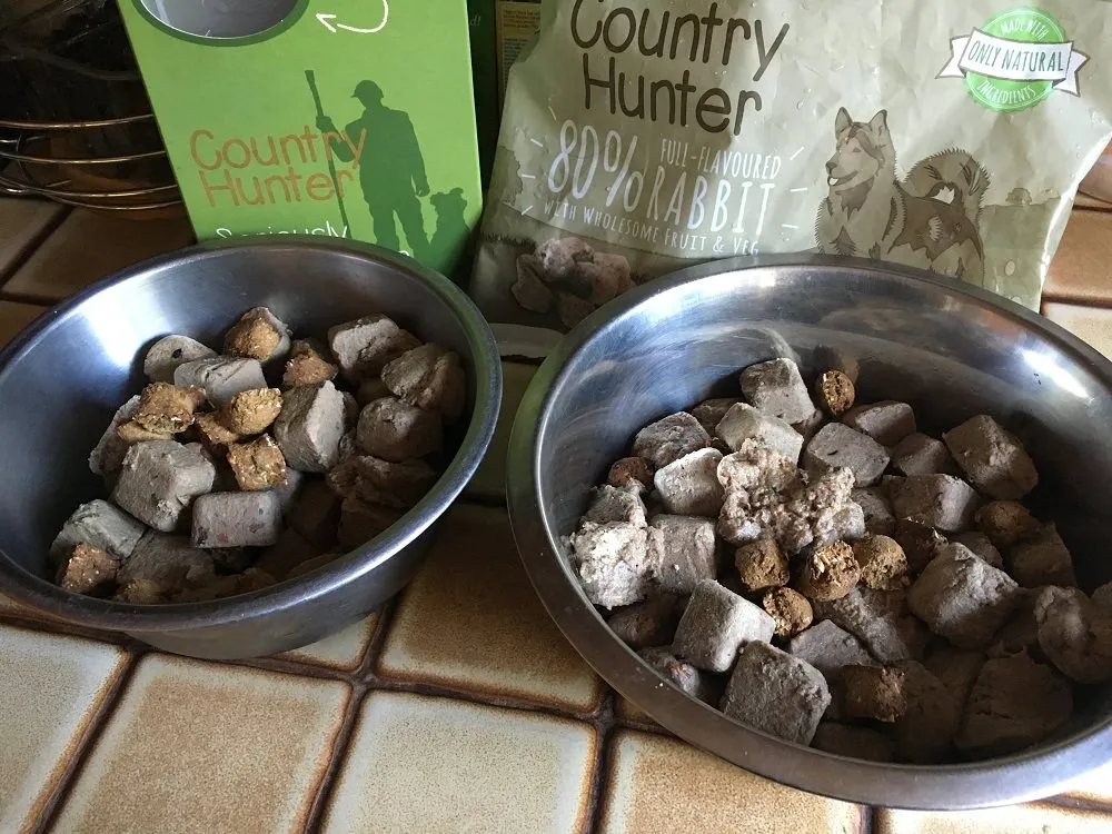 Defrosting raw dog food