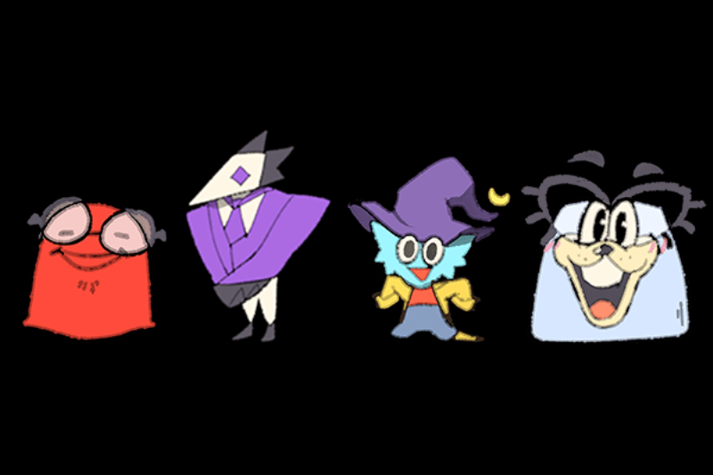 Dog Man early concept art and character sketches