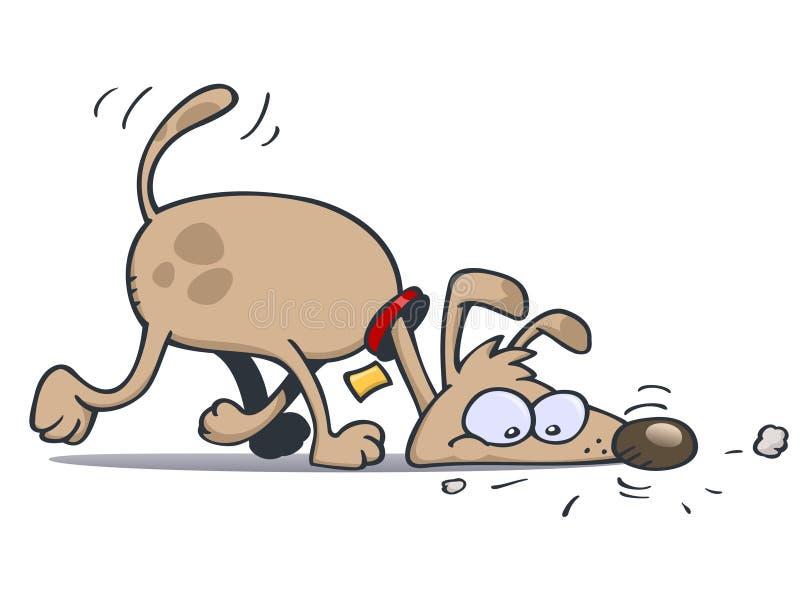 A focused Labrador Retriever wearing a tracking harness, its nose to the ground, following a scent trail through a sun-dappled forest.