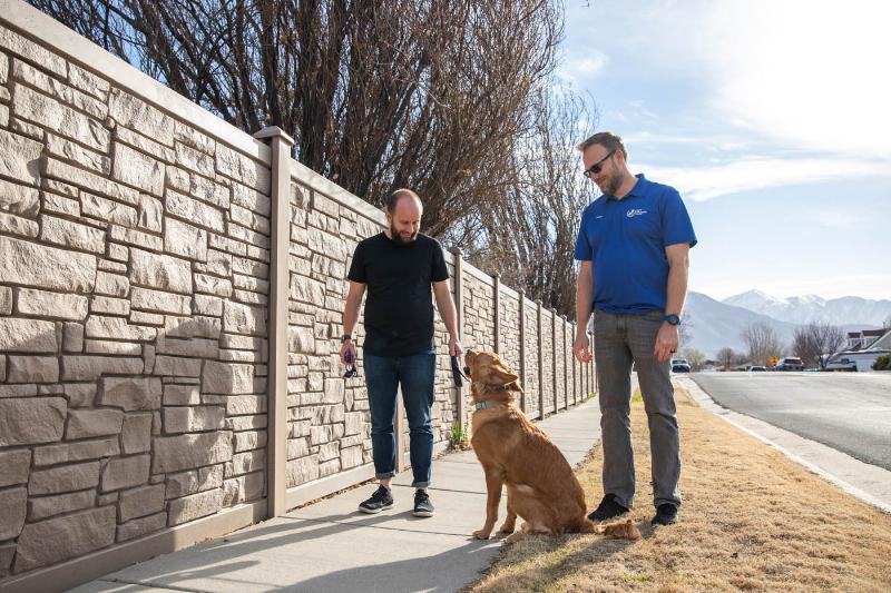 An owner and their golden retriever during an in-home dog training elite san antonio session with a trainer