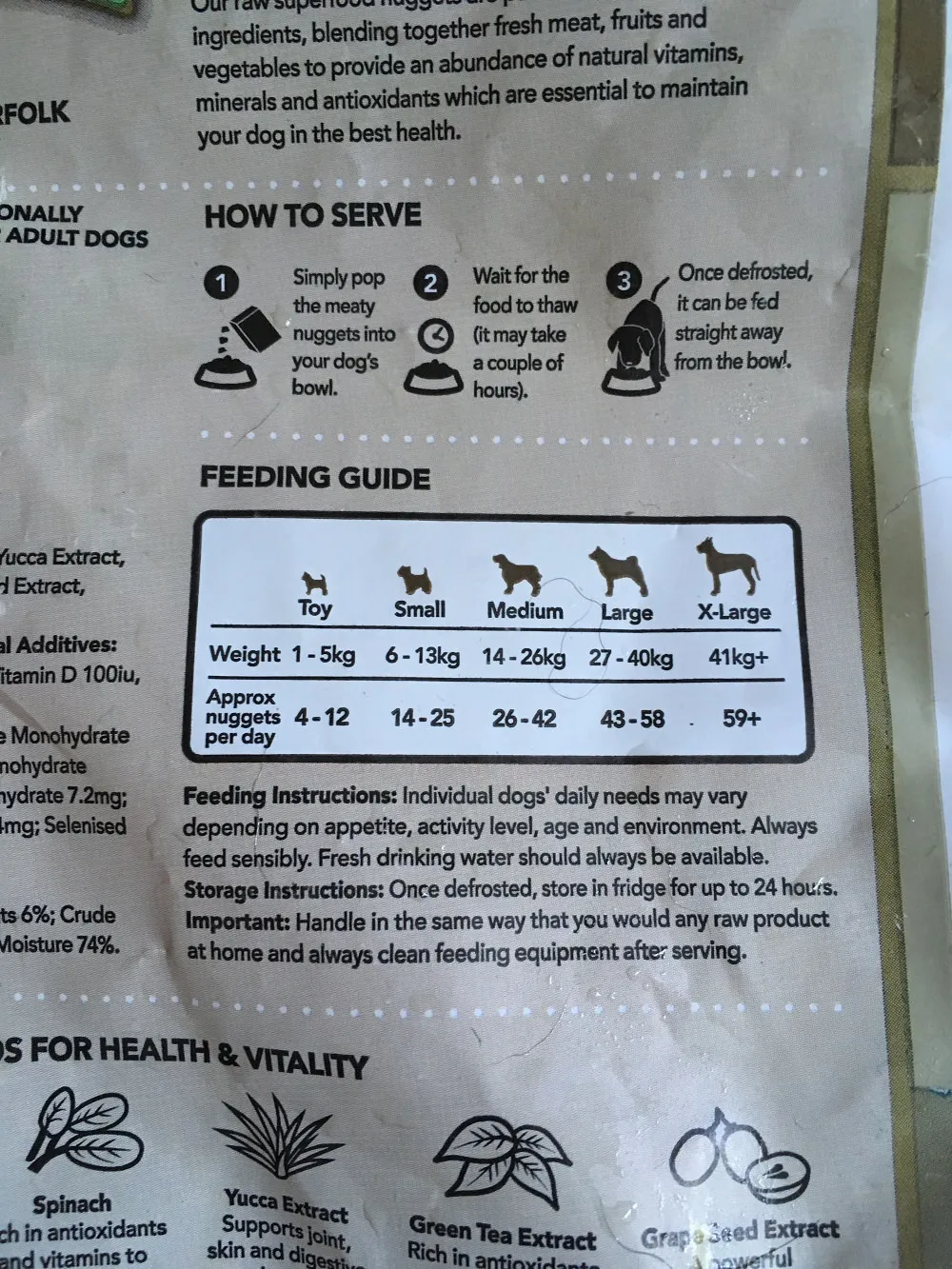 Freezer for dog food storage