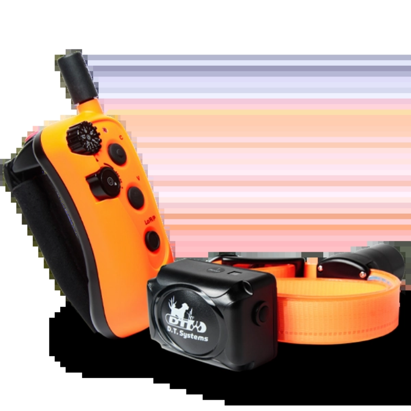 Close-up of a waterproof Garmin training collar on a happy, well-trained German Shorthaired Pointer, highlighting the durability and features of Tri-Tronics training collars for dogs.