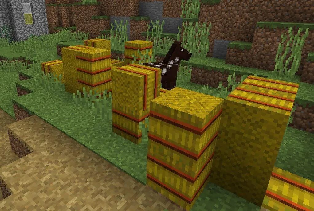 Hay Bale in Minecraft