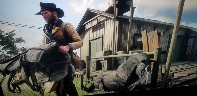 Horse bonding system in Red Dead Redemption 2 with Arthur and his horse
