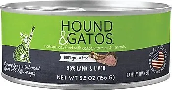 Hound & Gatos Lamb Formula Grain-Free Canned Cat Food