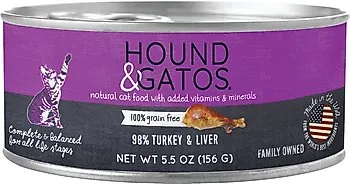 Hound & Gatos Turkey Formula Grain-Free Cat Food