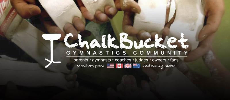 Gymnast practicing pommel horse drills