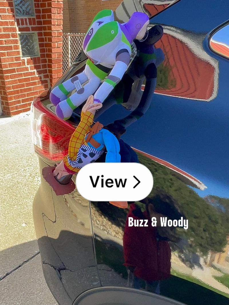 alt-text-Various Slinky Dog merchandise, including plush toys and figurines, showcasing the iconic character from Toy Story.