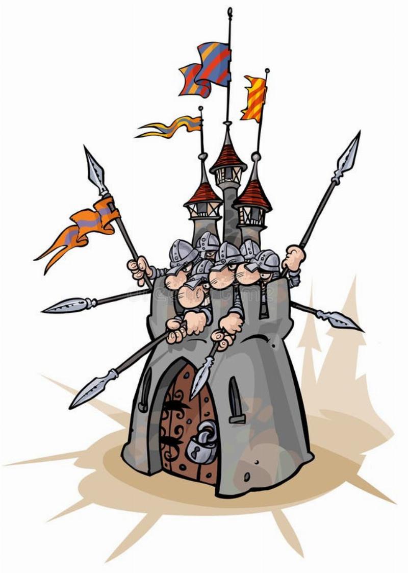 An imposing, giant wooden horse standing before the impenetrable stone walls of the ancient city of Troy, under a dramatic, cloudy sky.