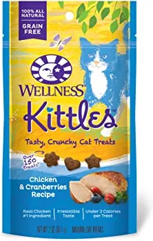 Wellness Kittles Grain-Free Chicken & Cranberries Crunchy Cat Treats