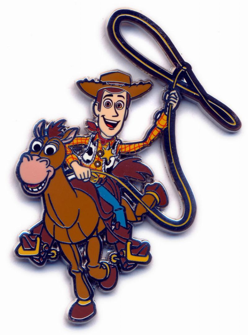 Woody riding his horse Bullseye in Toy Story