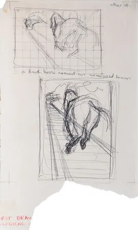 Alex Colville, Study for Horse and Train, 1954