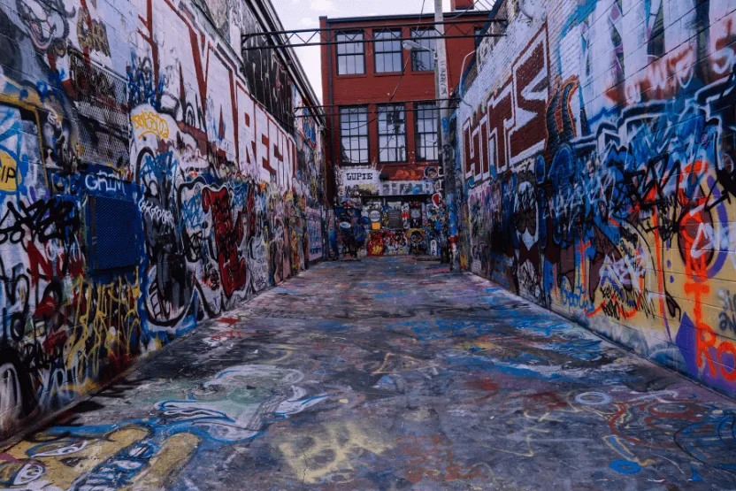 Graffiti Alley, Baltimore, Maryland