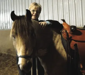 Kate Charboneau and Skipper with their Natural Performer Western Saddle