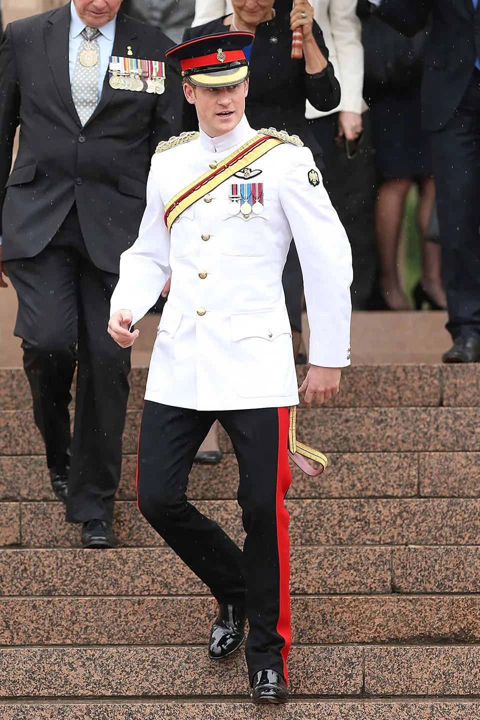 Prince Harry in a military uniform, exuding an air of authority and tradition.