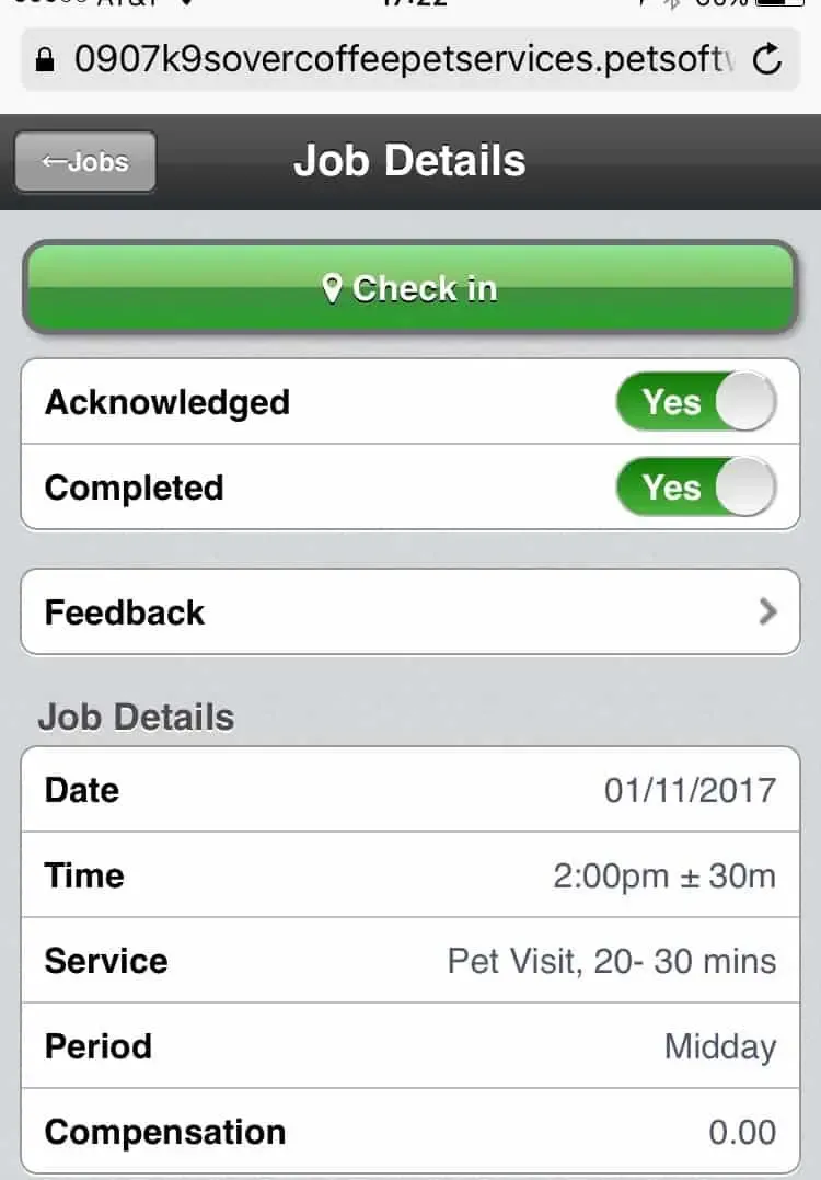 Virtual Pet Sitter Plus Schedule of a professional dog walker
